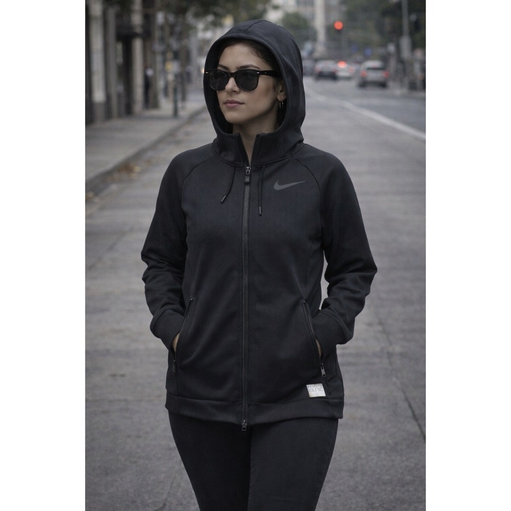 Nike Black Hoodie Sweatshirt Hyper Elite size M